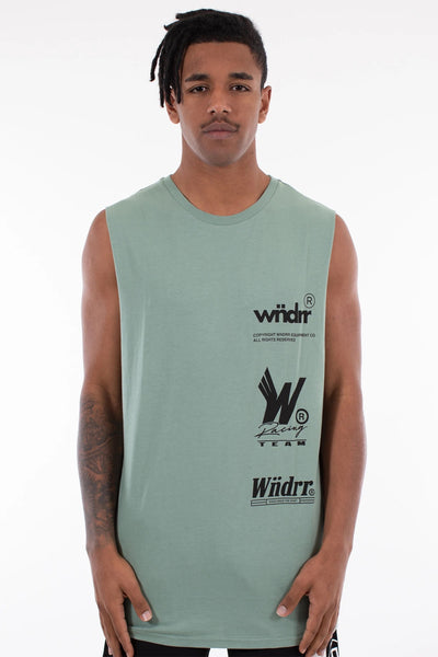 WNDRR enigma muscle top - olive