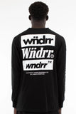 WNDRR icon L/S tee - black